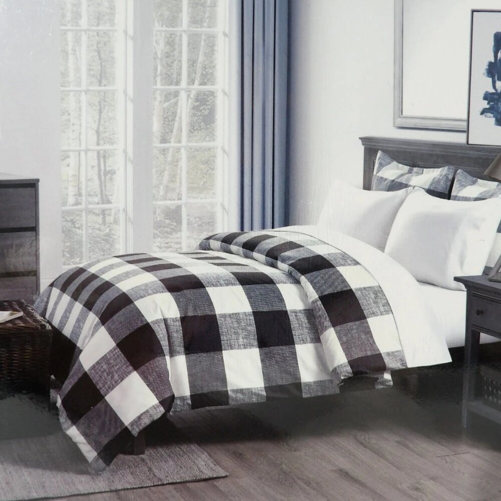 Buffalo Check Duvet Set 3 piece Queen Size